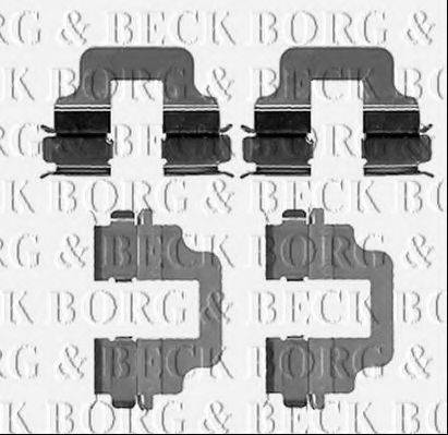 Комплектуючі, колодки дискового гальма BORG & BECK BBK1211