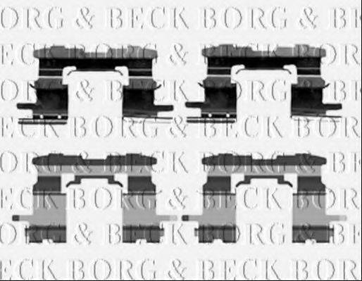 BORG & BECK BBK1216 Комплектующие, колодки дискового тормоза