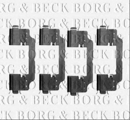 Комплектуючі, колодки дискового гальма BORG & BECK BBK1217