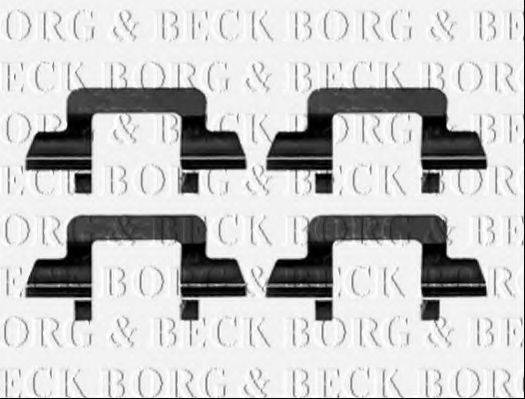 Комплектуючі, колодки дискового гальма BORG & BECK BBK1221