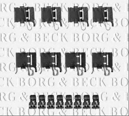 Комплектующие, колодки дискового тормоза BORG & BECK BBK1225