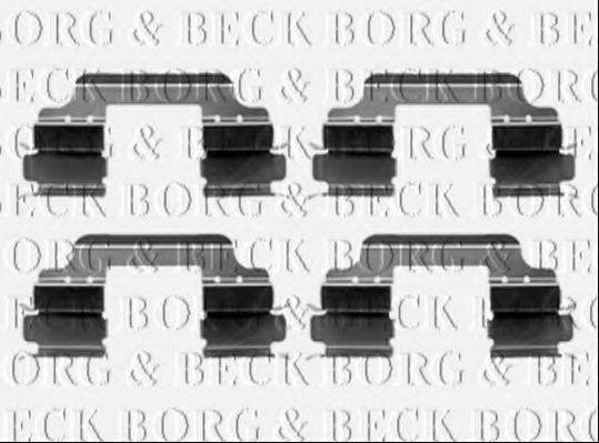 Комплектуючі, колодки дискового гальма BORG & BECK BBK1237