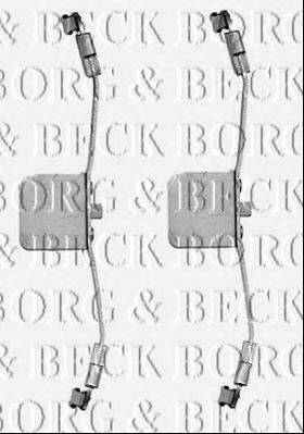 Комплектующие, колодки дискового тормоза BORG & BECK BBK1239
