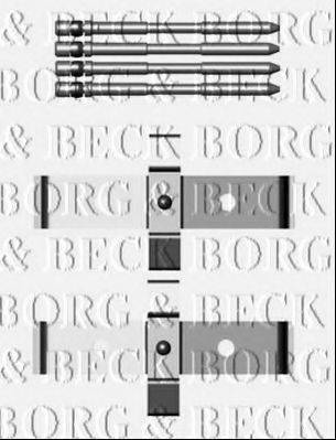 Комплектуючі, колодки дискового гальма BORG & BECK BBK1248