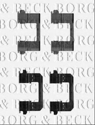 Комплектующие, колодки дискового тормоза BORG & BECK BBK1256