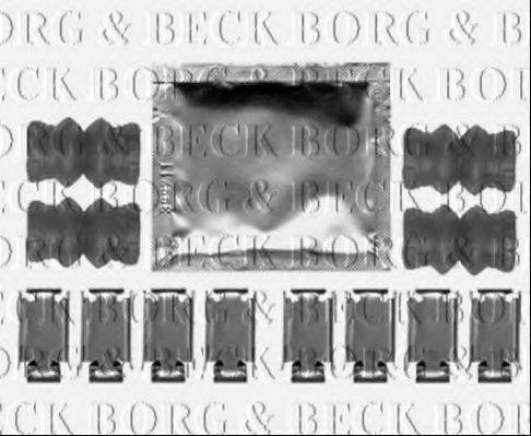 Комплектуючі, колодки дискового гальма BORG & BECK BBK1259
