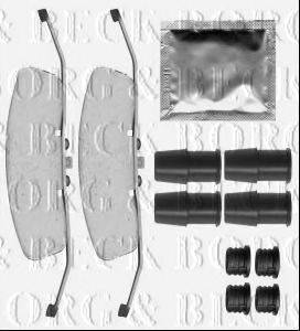 Комплектуючі, колодки дискового гальма BORG & BECK BBK1268