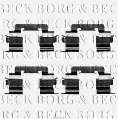 Комплектуючі, колодки дискового гальма BORG & BECK BBK1275