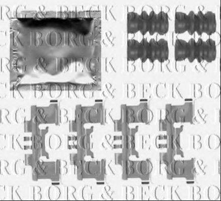 BORG & BECK BBK1297 Комплектуючі, колодки дискового гальма