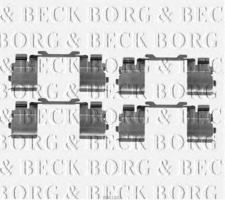 Комплектуючі, колодки дискового гальма BORG & BECK BBK1305