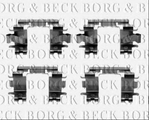 BORG & BECK BBK1344 Комплектуючі, колодки дискового гальма