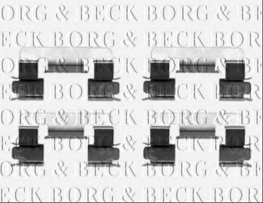 Комплектуючі, колодки дискового гальма BORG & BECK BBK1347