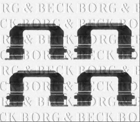 Комплектуючі, колодки дискового гальма BORG & BECK BBK1367