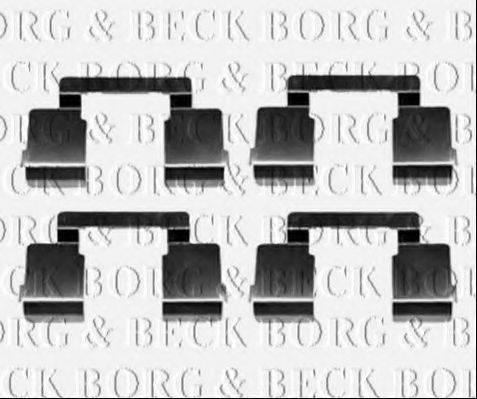 Комплектующие, колодки дискового тормоза BORG & BECK BBK1371