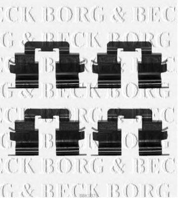 Комплектуючі, колодки дискового гальма BORG & BECK BBK1376