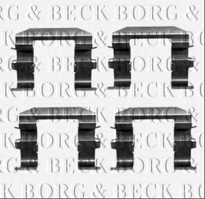 Комплектуючі, колодки дискового гальма BORG & BECK BBK1378