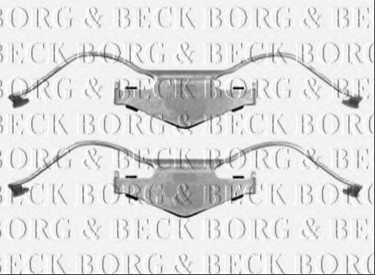 Комплектуючі, колодки дискового гальма BORG & BECK BBK1402