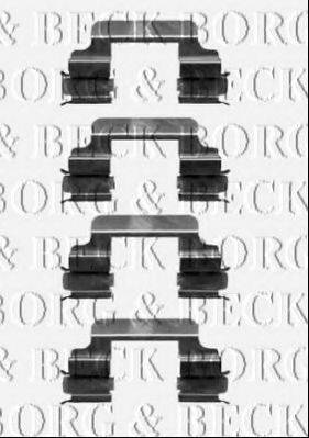 BORG & BECK BBK1403 Комплектующие, колодки дискового тормоза