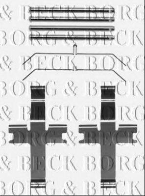 BORG & BECK BBK1411 Комплектующие, колодки дискового тормоза
