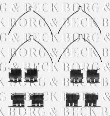 Комплектуючі, колодки дискового гальма BORG & BECK BBK1425