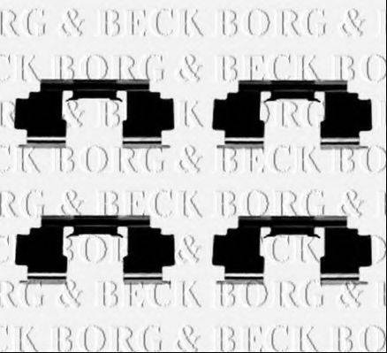Комплектуючі, колодки дискового гальма BORG & BECK BBK1436