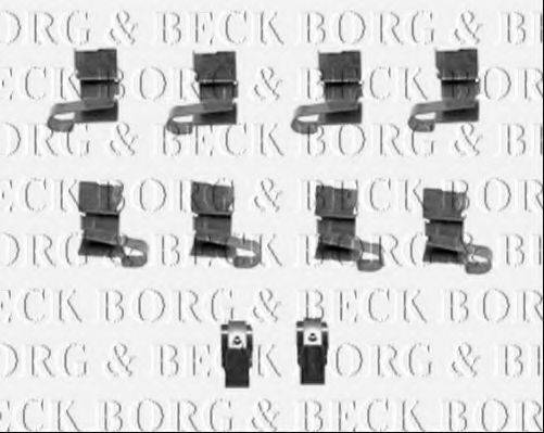 BORG & BECK BBK1445 Комплектуючі, колодки дискового гальма