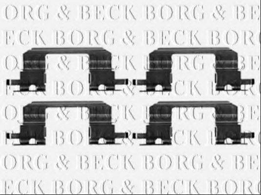 Комплектуючі, колодки дискового гальма BORG & BECK BBK1447