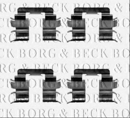 Комплектуючі, колодки дискового гальма BORG & BECK BBK1453