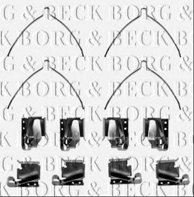 BORG & BECK BBK1454 Комплектующие, колодки дискового тормоза