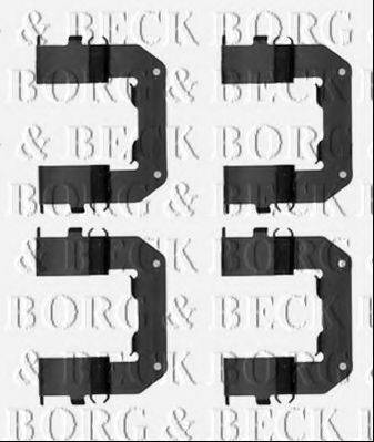 BORG & BECK BBK1498 Комплектуючі, колодки дискового гальма