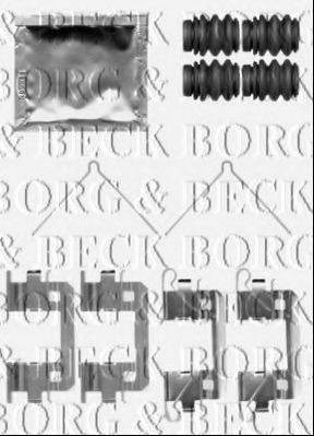 Комплектуючі, колодки дискового гальма BORG & BECK BBK1502