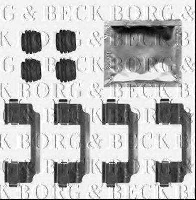 Комплектующие, колодки дискового тормоза BORG & BECK BBK1503