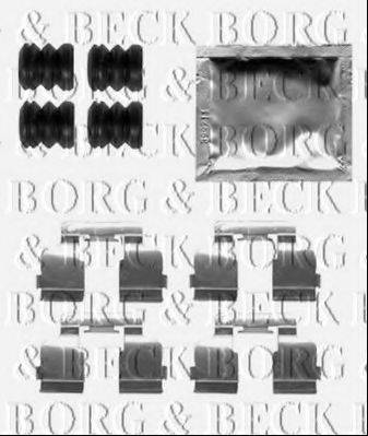 Комплектуючі, колодки дискового гальма BORG & BECK BBK1515
