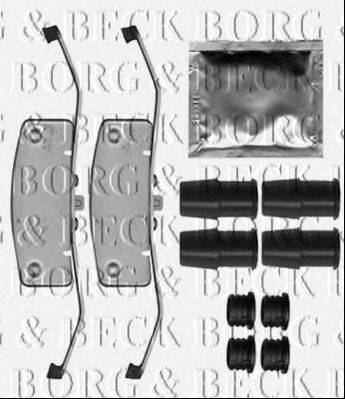Комплектуючі, колодки дискового гальма BORG & BECK BBK1517
