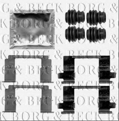 Комплектуючі, колодки дискового гальма BORG & BECK BBK1520