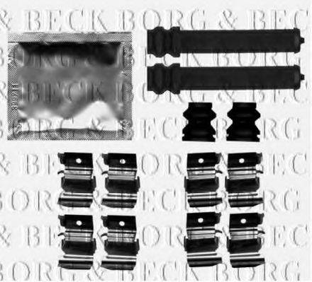 Комплектующие, колодки дискового тормоза BORG & BECK BBK1532