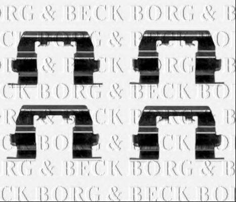 Комплектуючі, колодки дискового гальма BORG & BECK BBK1535