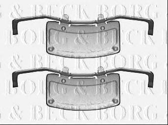 Комплектующие, колодки дискового тормоза BORG & BECK BBK1562