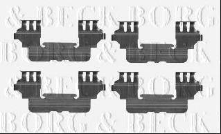 Комплектуючі, колодки дискового гальма BORG & BECK BBK1572
