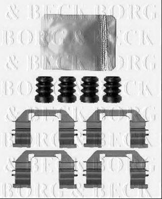BORG & BECK BBK1592 Комплектующие, колодки дискового тормоза