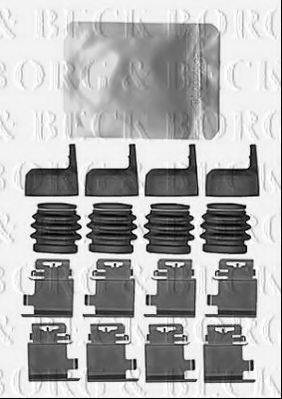 Комплектующие, колодки дискового тормоза BORG & BECK BBK1594
