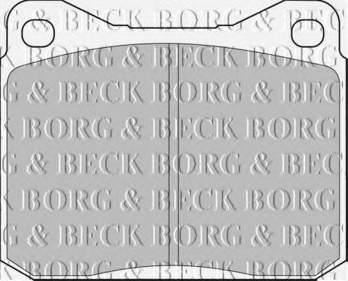 BORG & BECK BBP1057 Комплект тормозных колодок, дисковый тормоз