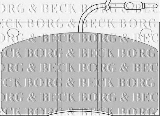 Комплект гальмівних колодок, дискове гальмо BORG & BECK BBP1065