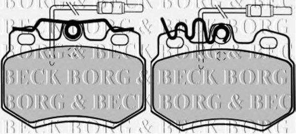 Комплект гальмівних колодок, дискове гальмо BORG & BECK BBP1073