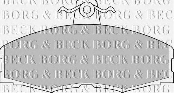 BORG & BECK BBP1080 Комплект тормозных колодок, дисковый тормоз