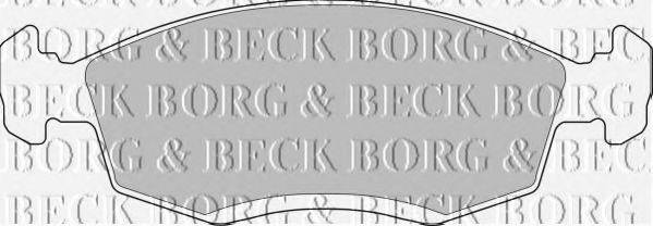 BORG & BECK BBP1100 Комплект гальмівних колодок, дискове гальмо