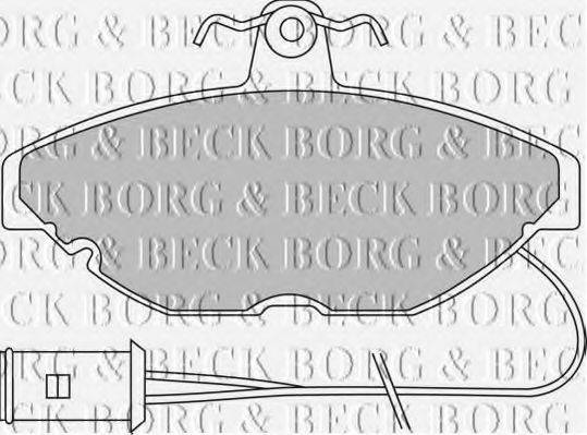 BORG & BECK BBP1115 Комплект гальмівних колодок, дискове гальмо
