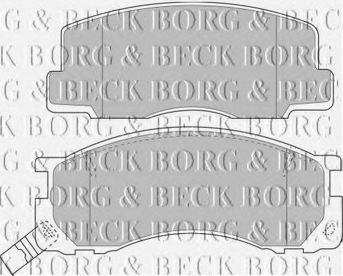 BORG & BECK BBP1131 Комплект тормозных колодок, дисковый тормоз