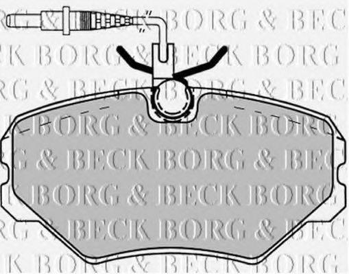 Комплект гальмівних колодок, дискове гальмо BORG & BECK BBP1137