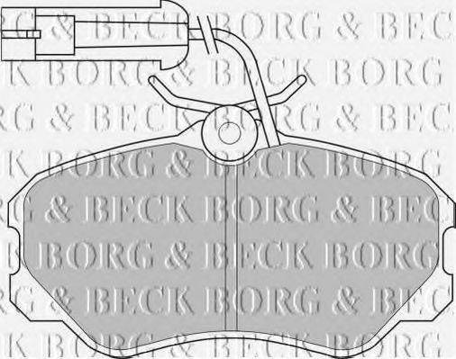 BORG & BECK BBP1142 Комплект тормозных колодок, дисковый тормоз